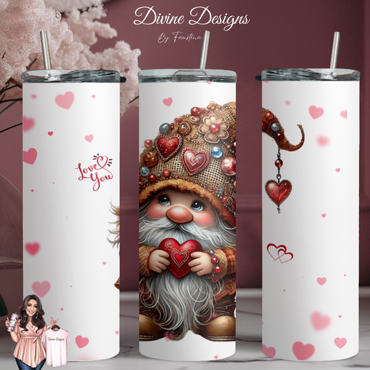 Valentine's Gnome 20oz Tumbler