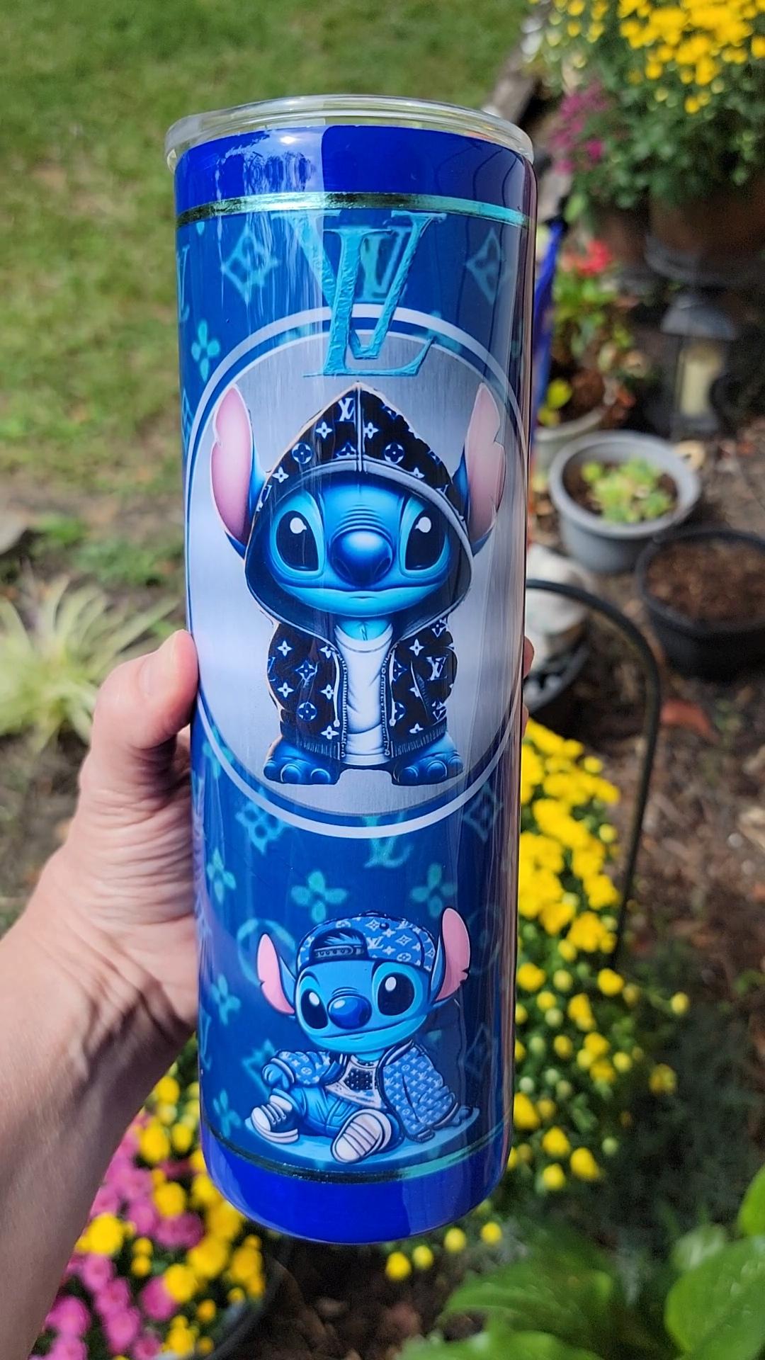 Stitch 20oz tumbler with lid and straw