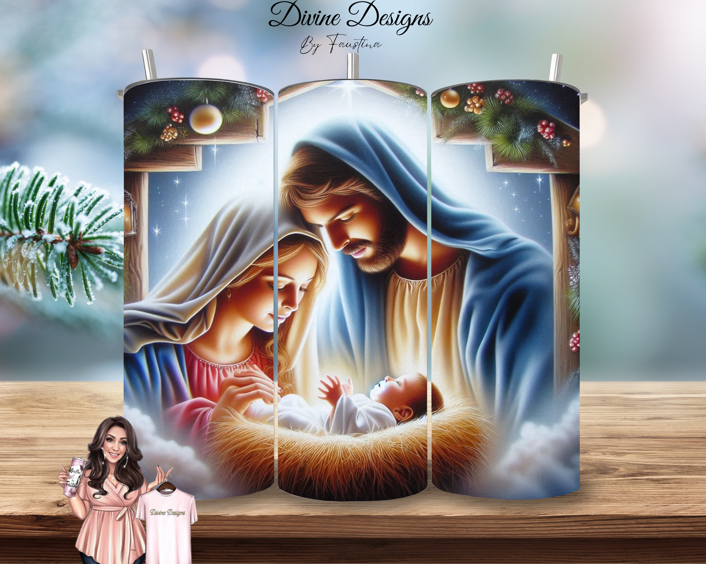 Nativity Christmas 20oz Tumbler