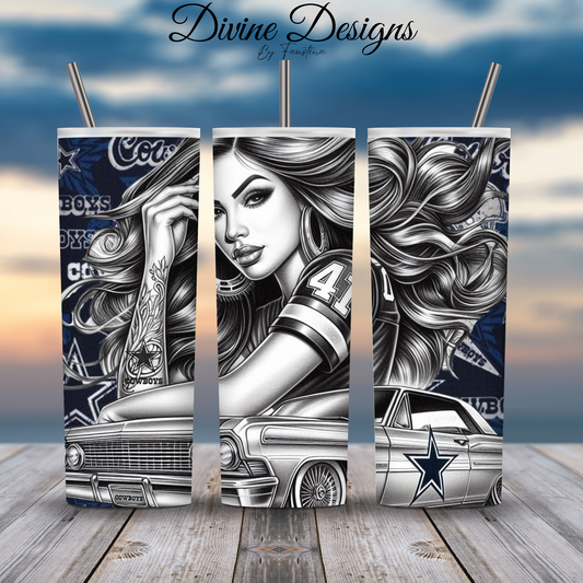 Dallas Cowboys tumbler Wrap 20oz