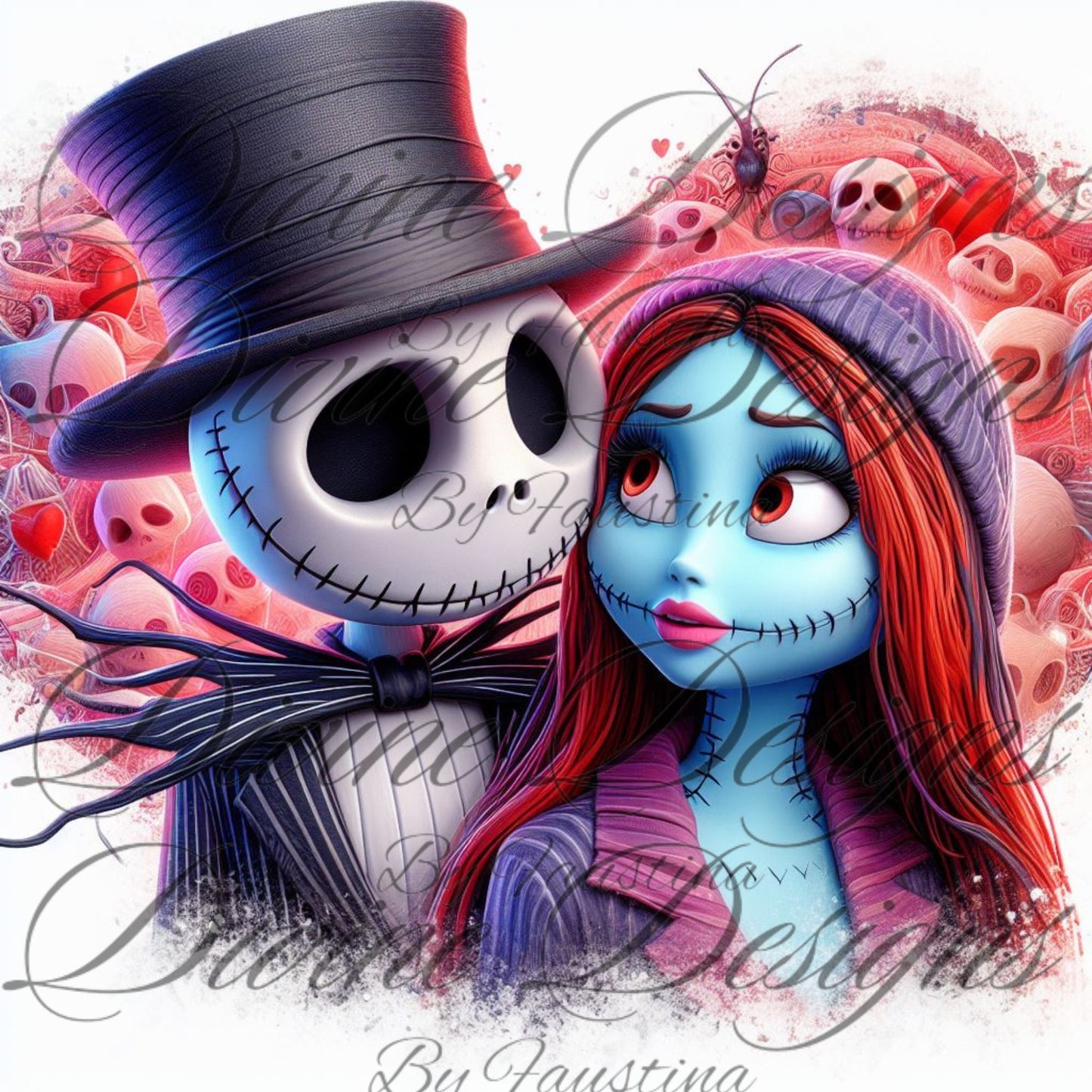 Jack and Sally Nightmare Before Christmas 20oz Tumbler