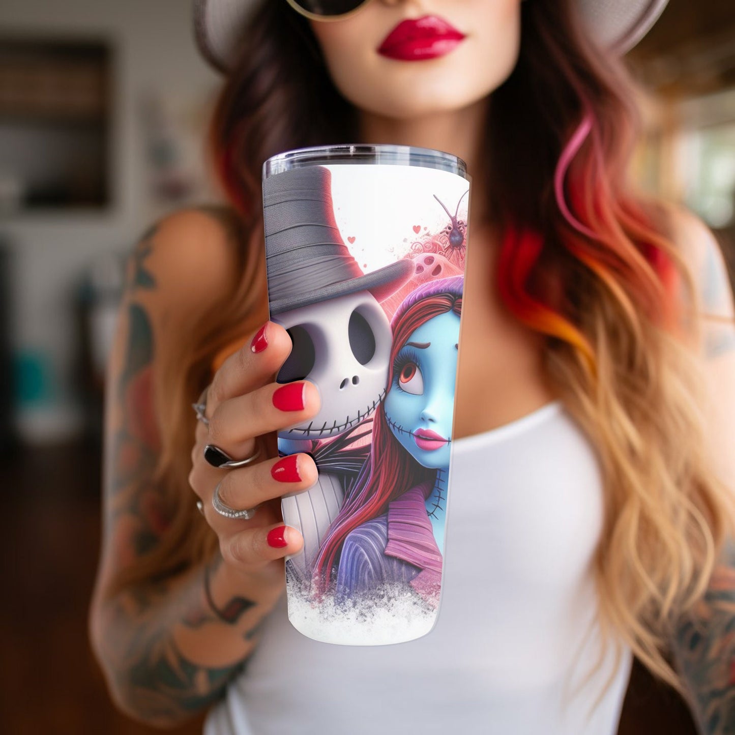 Jack and Sally Nightmare Before Christmas 20oz Tumbler