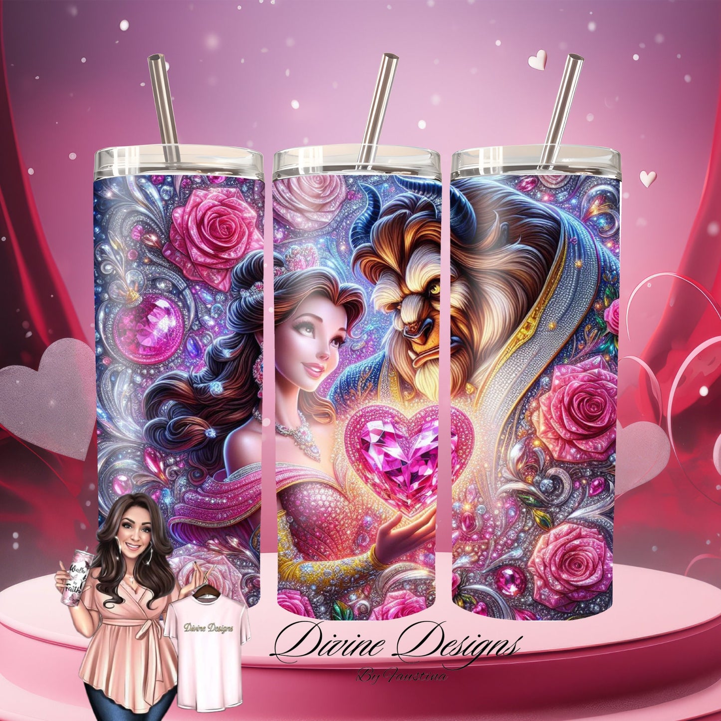 Princess 20 oz Skinny Tumbler