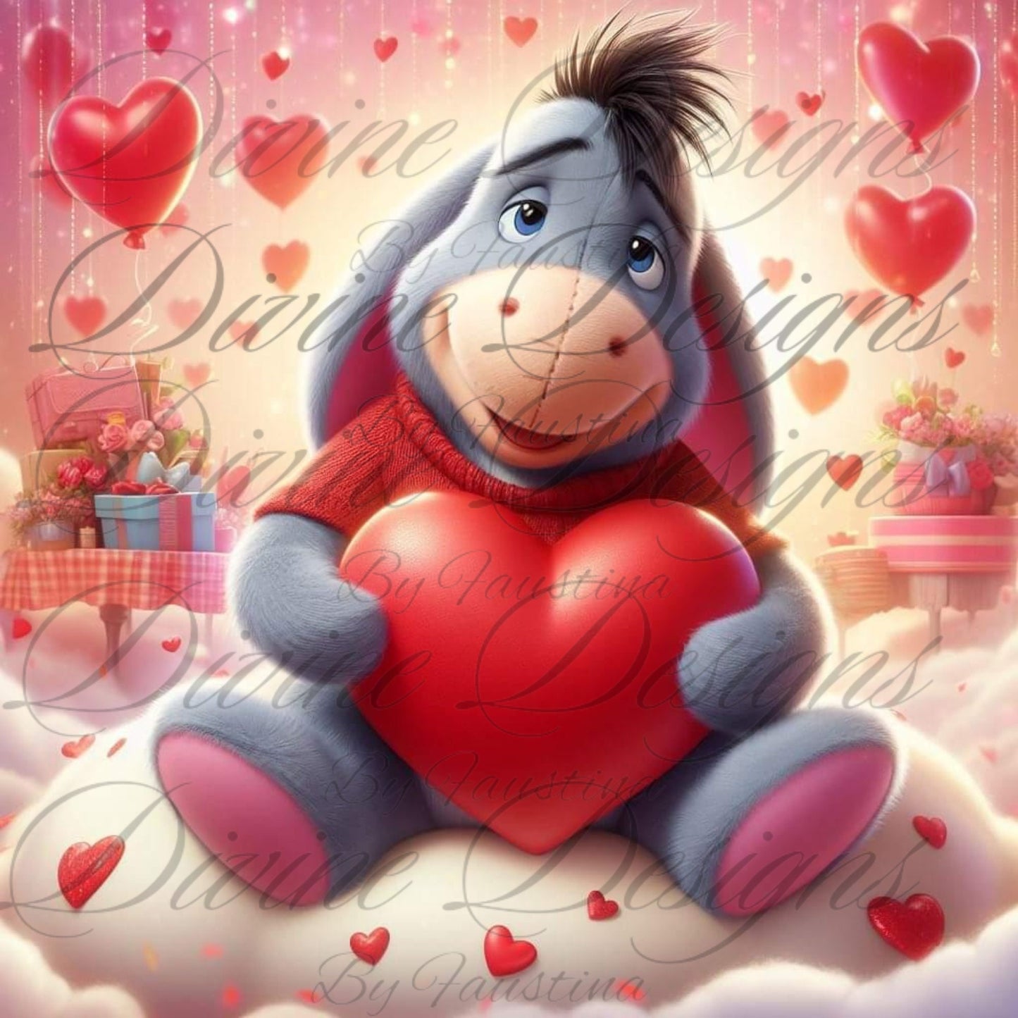 Eeyore Cartoon 20 oz Skinny