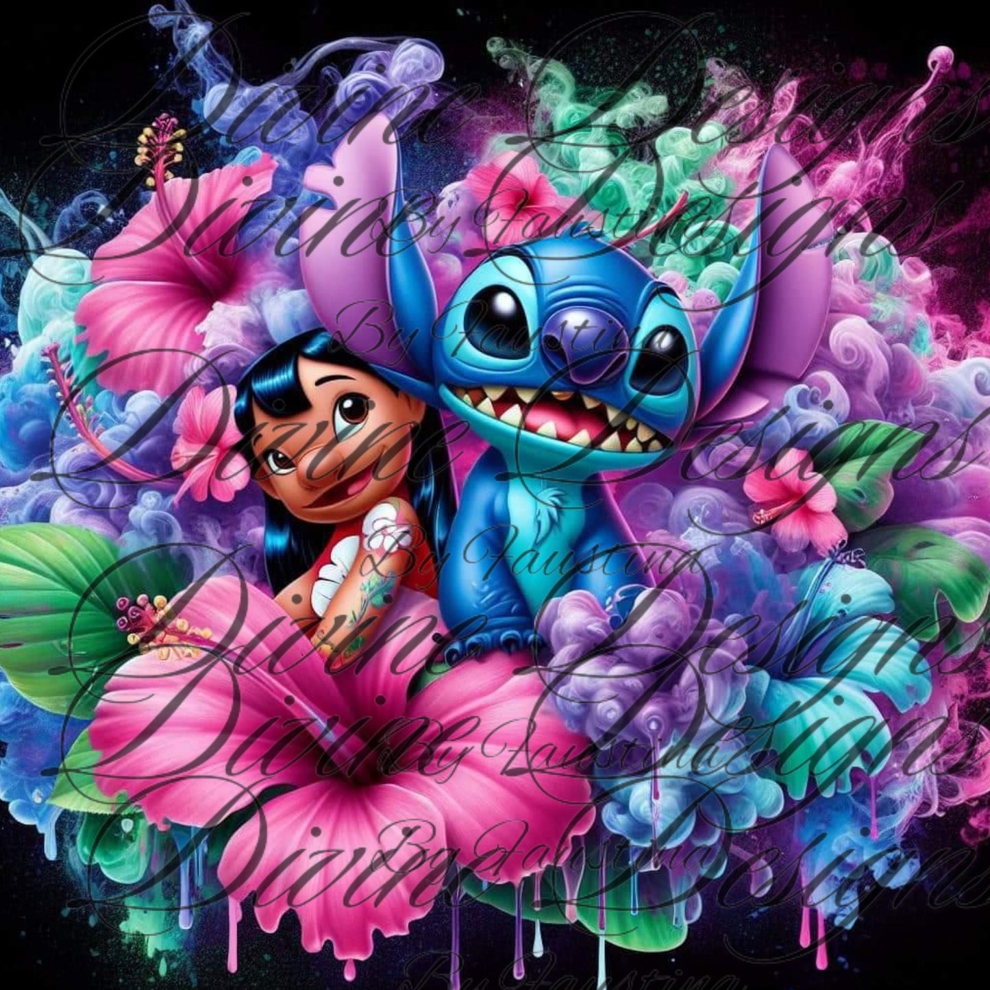 Stitch and Lilo 20 oz Skinny Tumbler