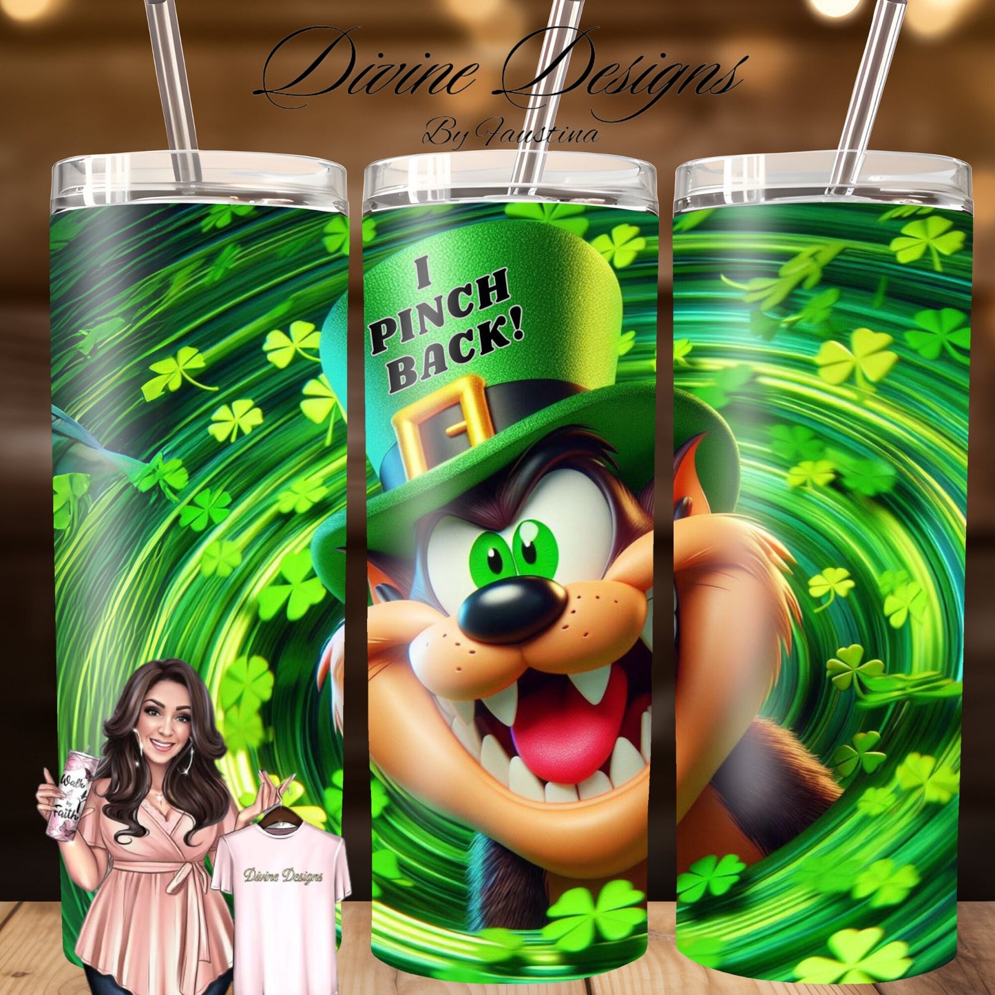 Saint Patricks Day 20 oz Skinny Tumbler