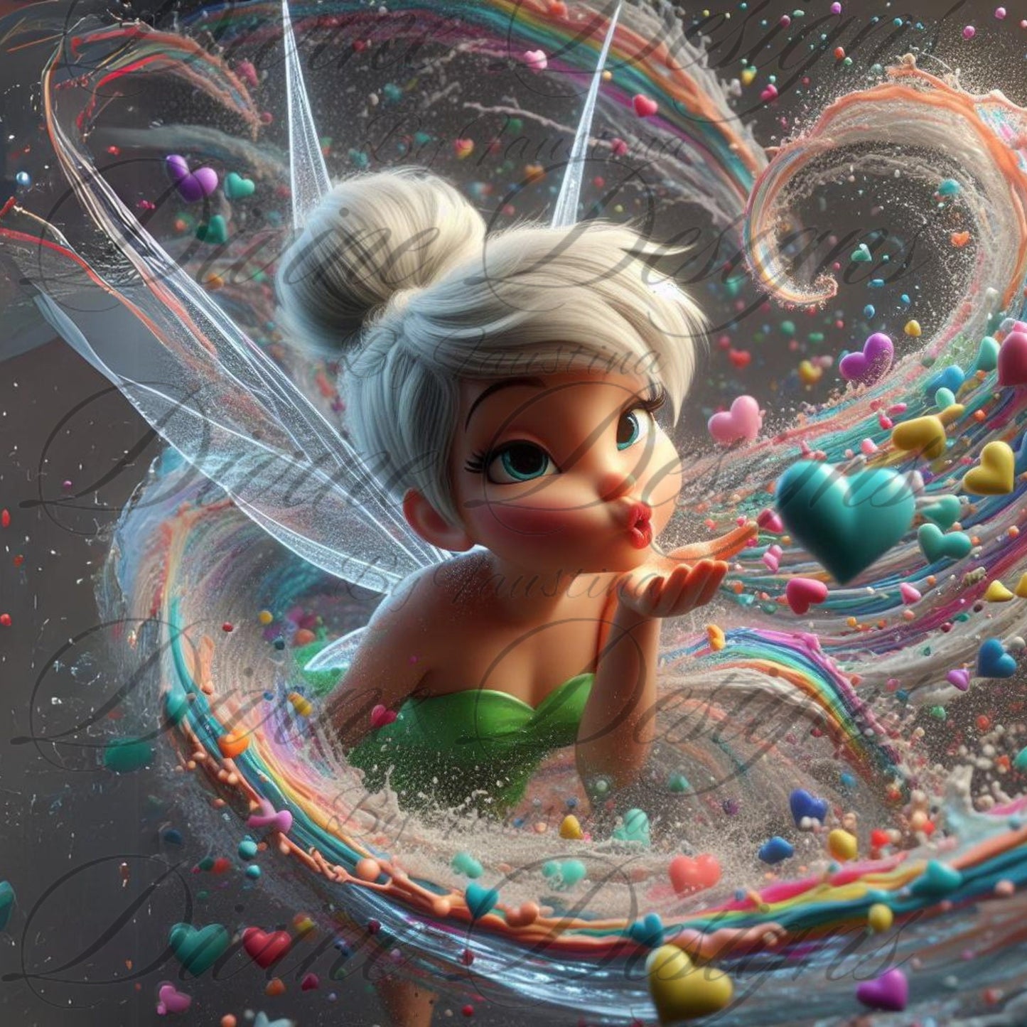 Tinkerbell Fairy Character tumbler 20 oz Skinny Tumbler