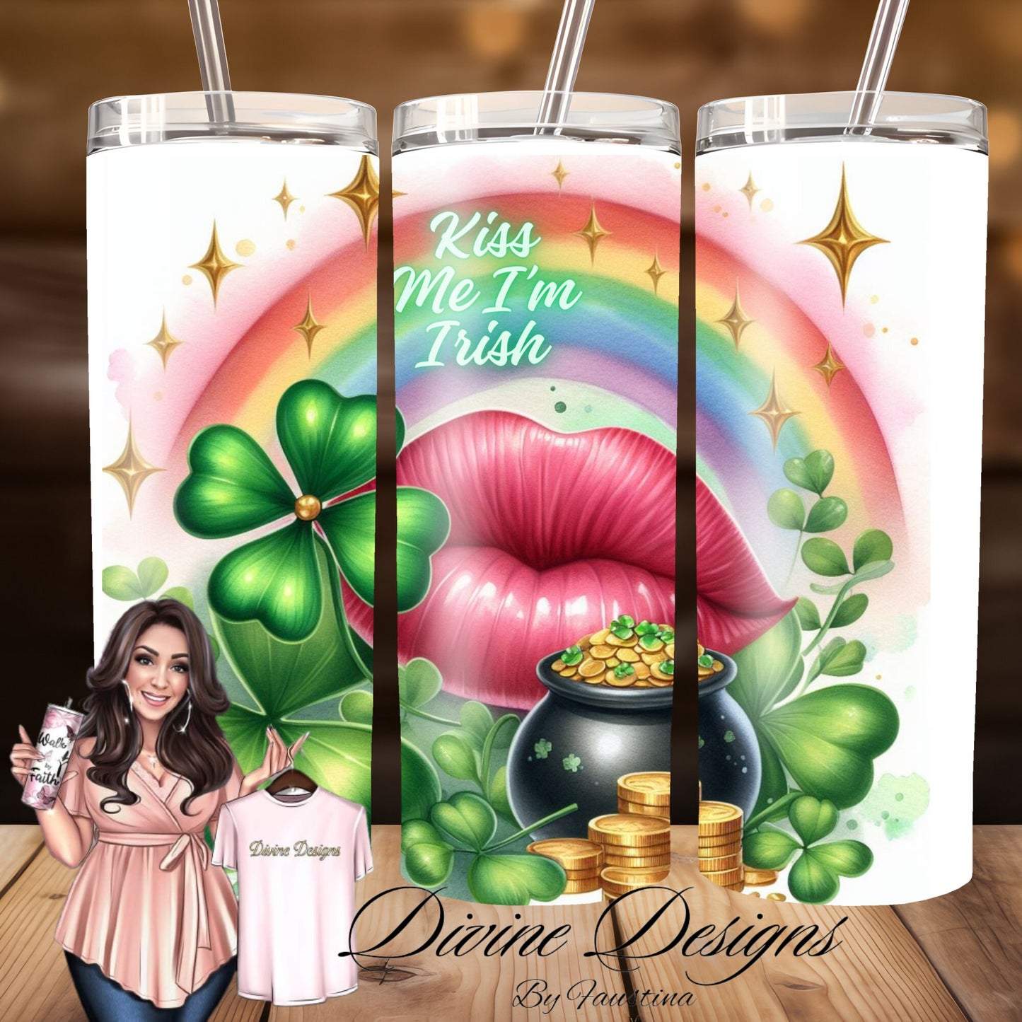Saint Patrick Day 20 oz Skinny Tumbler