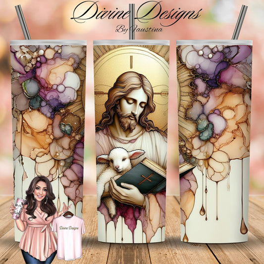 Jesus Lamb of God 20 oz Skinny Tumbler
