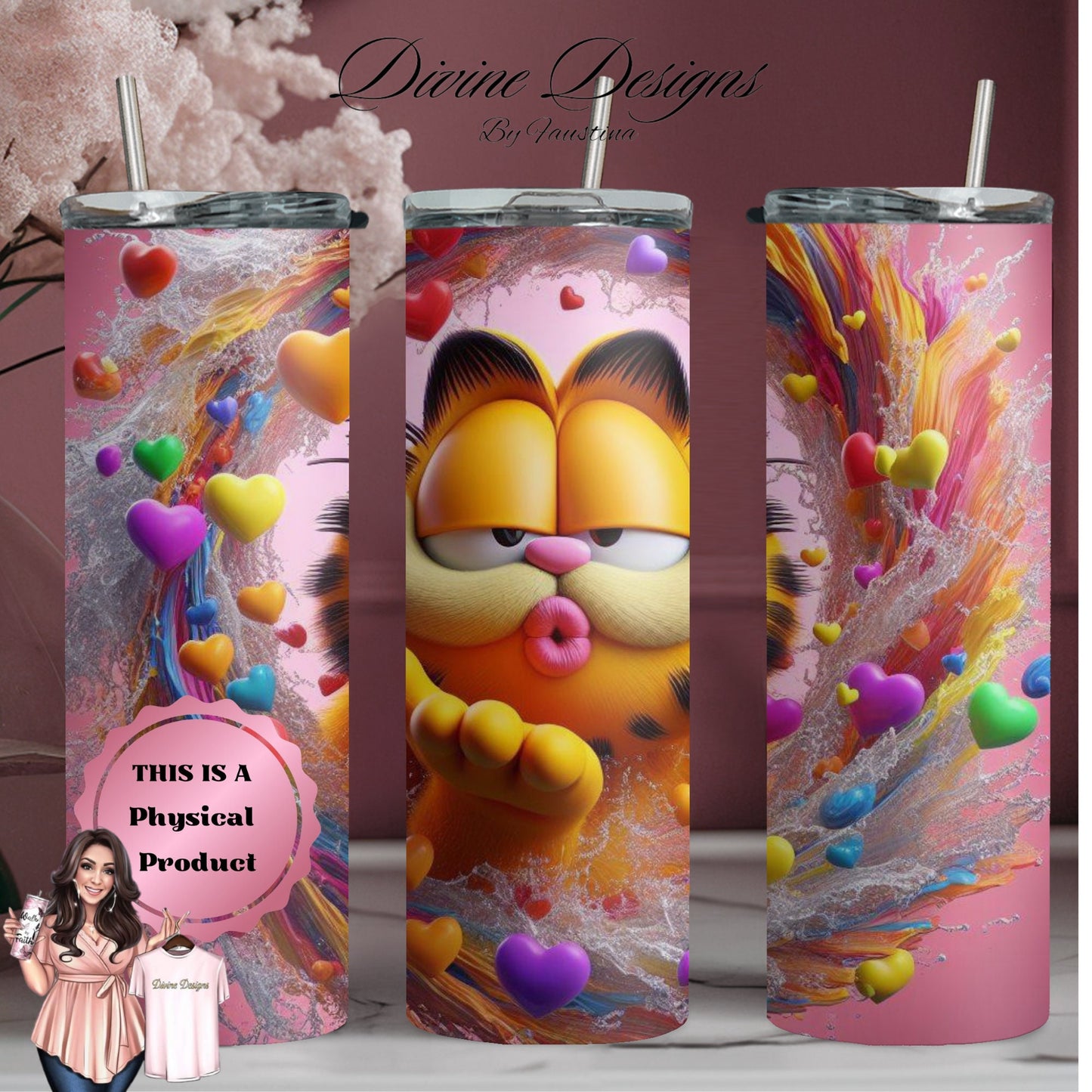 Garfield 20oz Skinny Tumbler