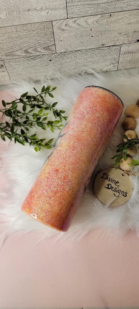 Skull Glitter Gothic Tumbler 20oz Tumbler
