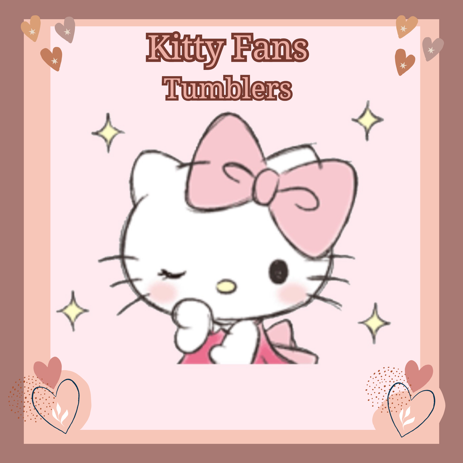 KITTY FANS TUMBLERS