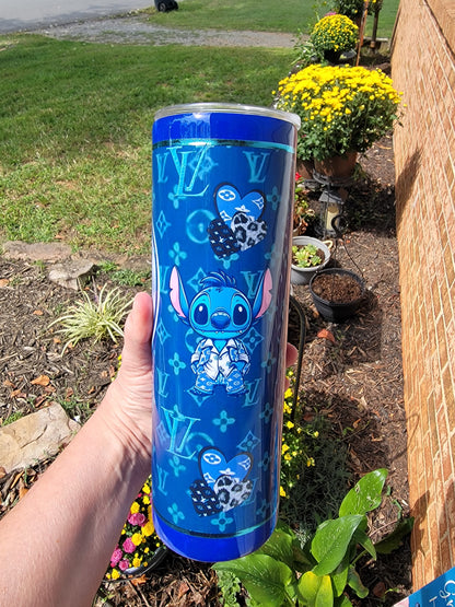 Stitch 20oz tumbler with lid and straw