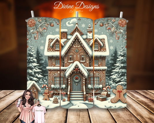 Gingerbread House  200z Tumbler wrap
