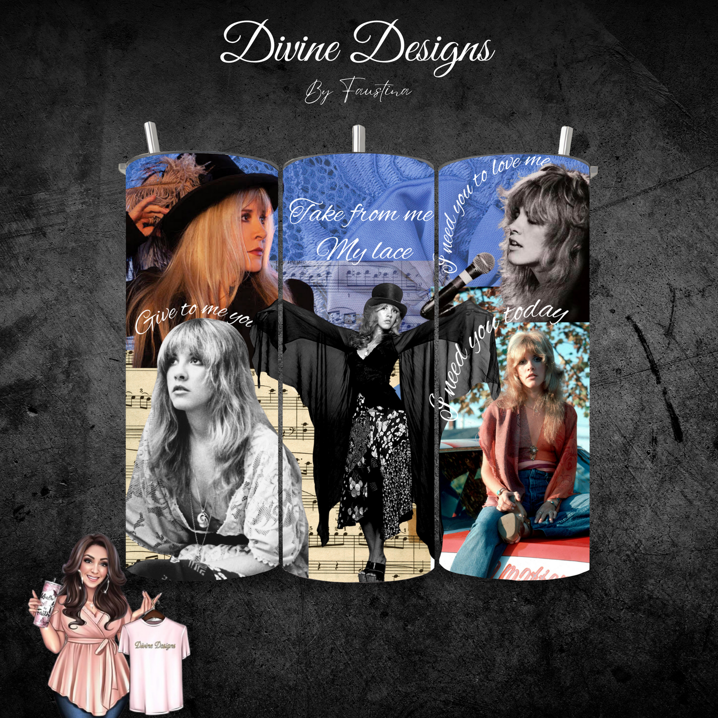 Music Artist  Stevie 20oz Tumbler wrap