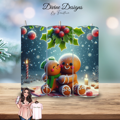 Gingerbread Couple 20oz Tumbler