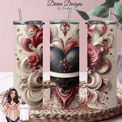 Valentine Heart 20oz Tumbler wrap