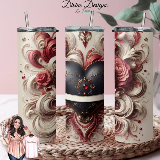 Valentine Heart 20oz Tumbler wrap