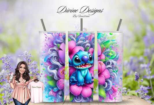 Stitch cartoon character 20 oz Skinny Tumbler