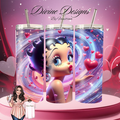 Betty Boop 3D 20 oz Skinny Tumbler