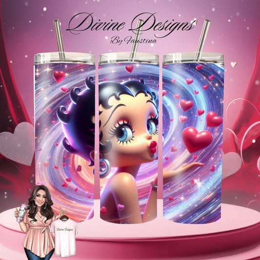 Betty Boop 3D 20 oz Skinny Tumbler