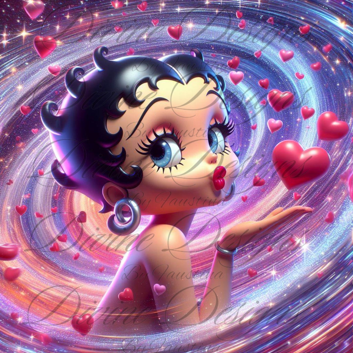 Betty Boop 3D 20 oz Skinny Tumbler