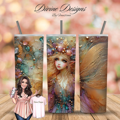 Fairy Tumbler Wrap 20 oz Skinny Tumbler