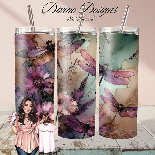 Dragonfly 20 oz Skinny Tumbler