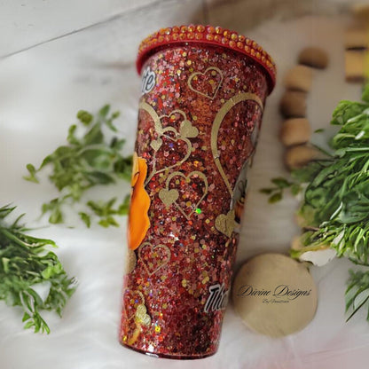 Lady and the Tramp Snow Globe Acrylic Tumbler 24oz