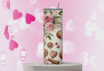 Gingerbread pink Tumbler 20oz