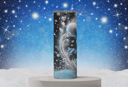 Snow Man's Kiss 20oz Christmas Tumbler