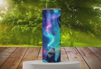 Villain 20oz tumbler with lid and straw