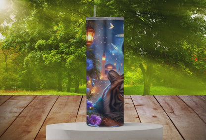 Princess Tumbler 20oz with lid and straw