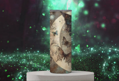 Fairy Vintage 20oz tumbler with lid and straw